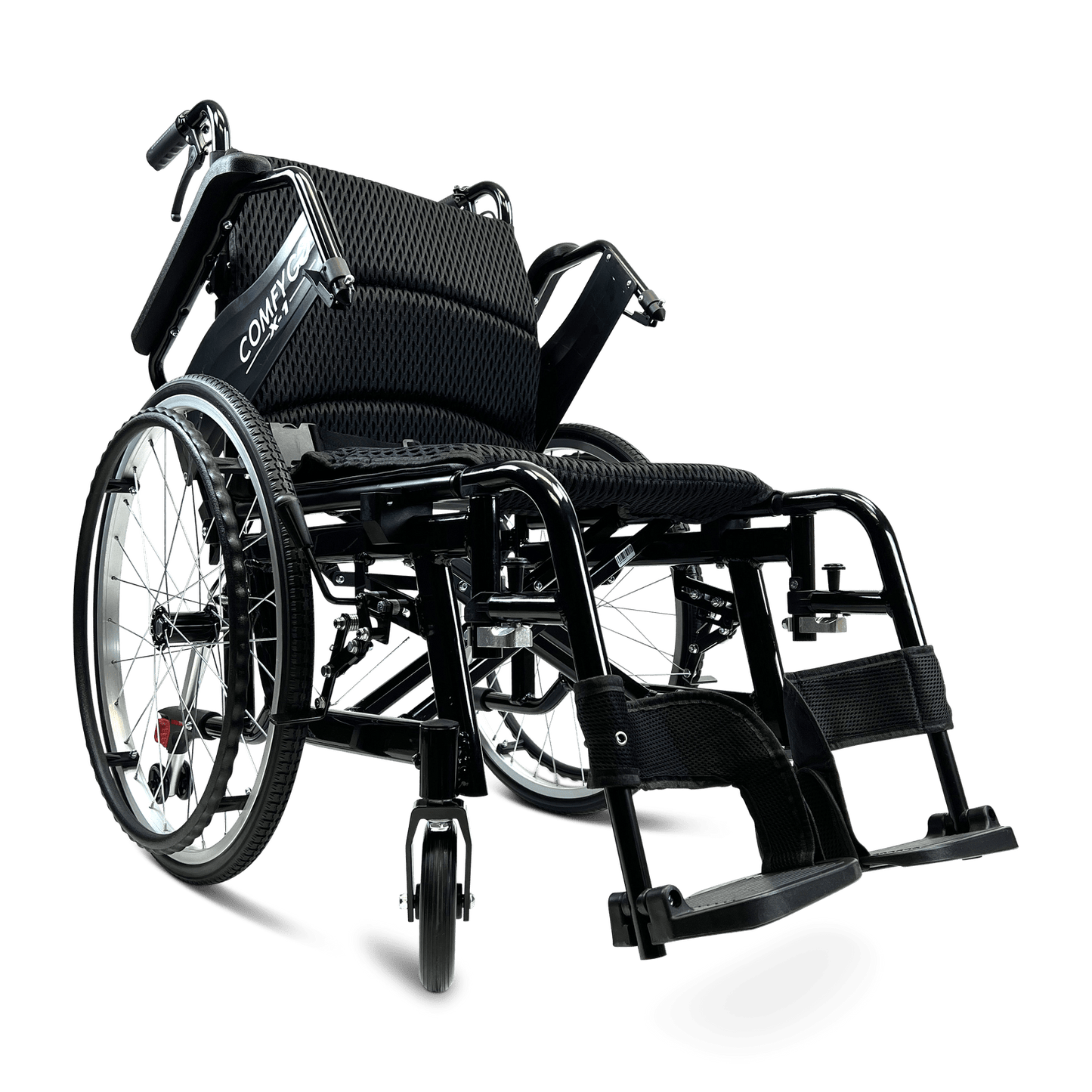 ComfyGo X-1 Manual Folding Lightweight Travel Wheelchair Wheelchairs ComfyGo   