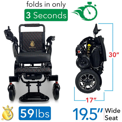 ComfyGo Majestic IQ-7000 Remote Controlled Electric Wheelchair With Optional Auto Fold Wheelchairs ComfyGo   