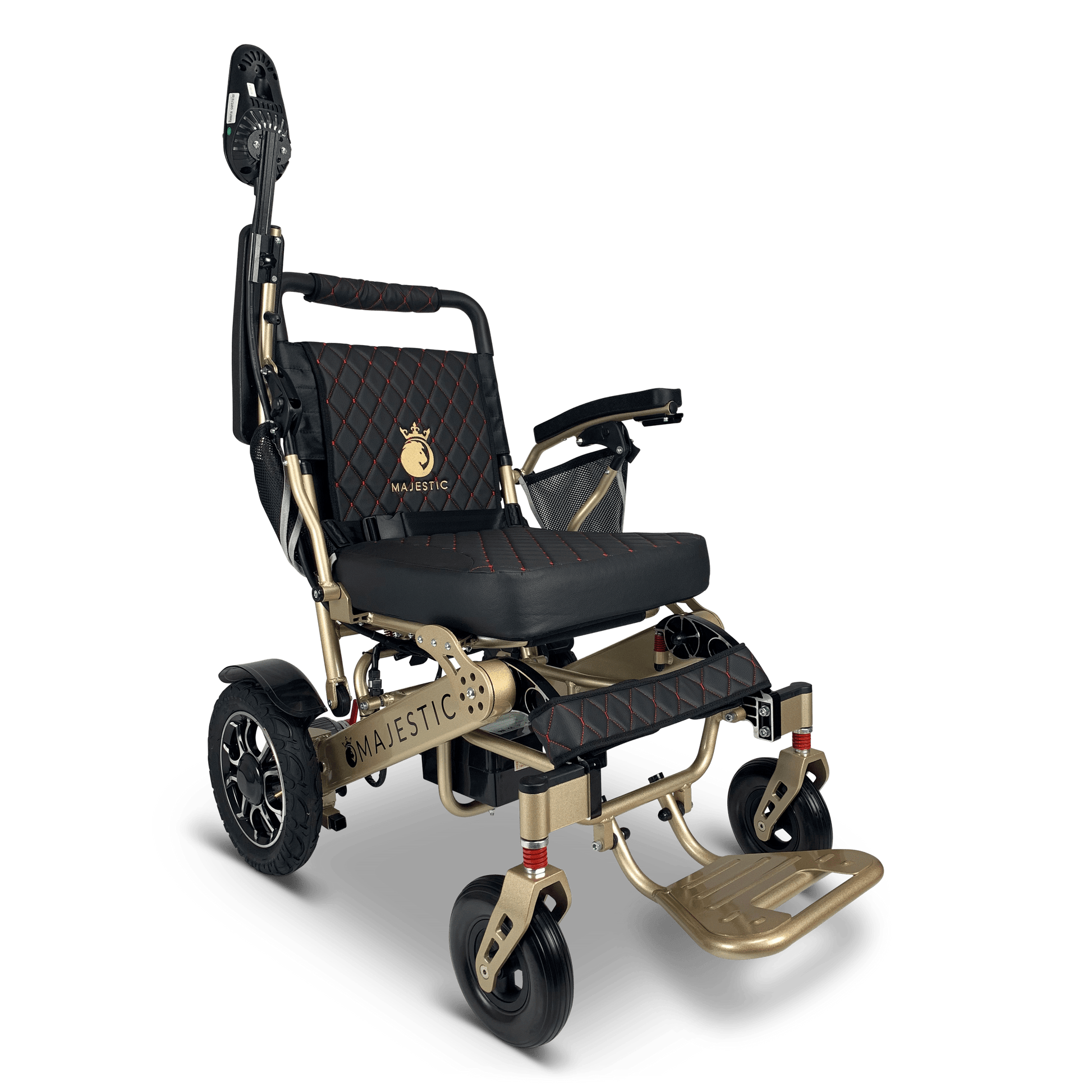 ComfyGo Majestic IQ-7000 Remote Controlled Electric Wheelchair With Optional Auto Fold Wheelchairs ComfyGo Bronze Black (+$100) 