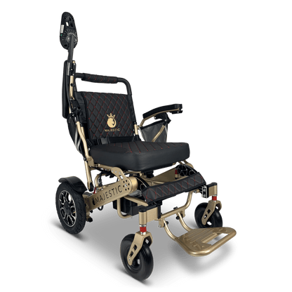 ComfyGo Majestic IQ-7000 Remote Controlled Electric Wheelchair With Optional Auto Fold Wheelchairs ComfyGo Bronze Black (+$100) 