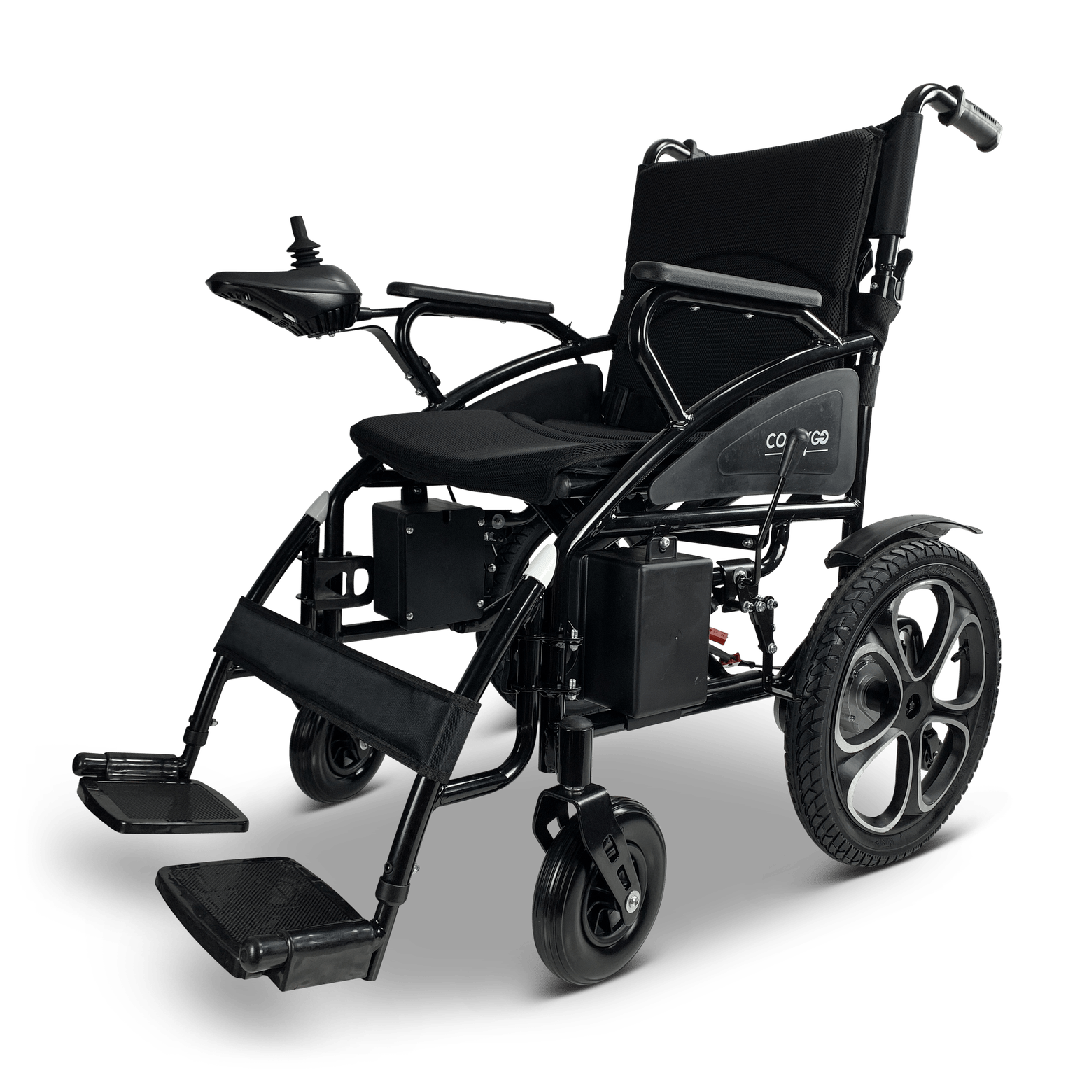 ComfyGo 6011 Folding Electric Travel Wheelchair Wheelchairs ComfyGo   