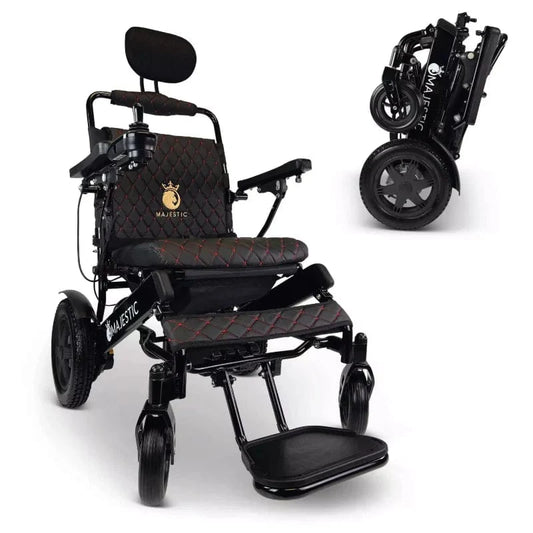 ComfyGo Majestic IQ-9000 Long Range Folding Electric Wheelchair With Optional Auto-Recline Wheelchairs ComfyGo   