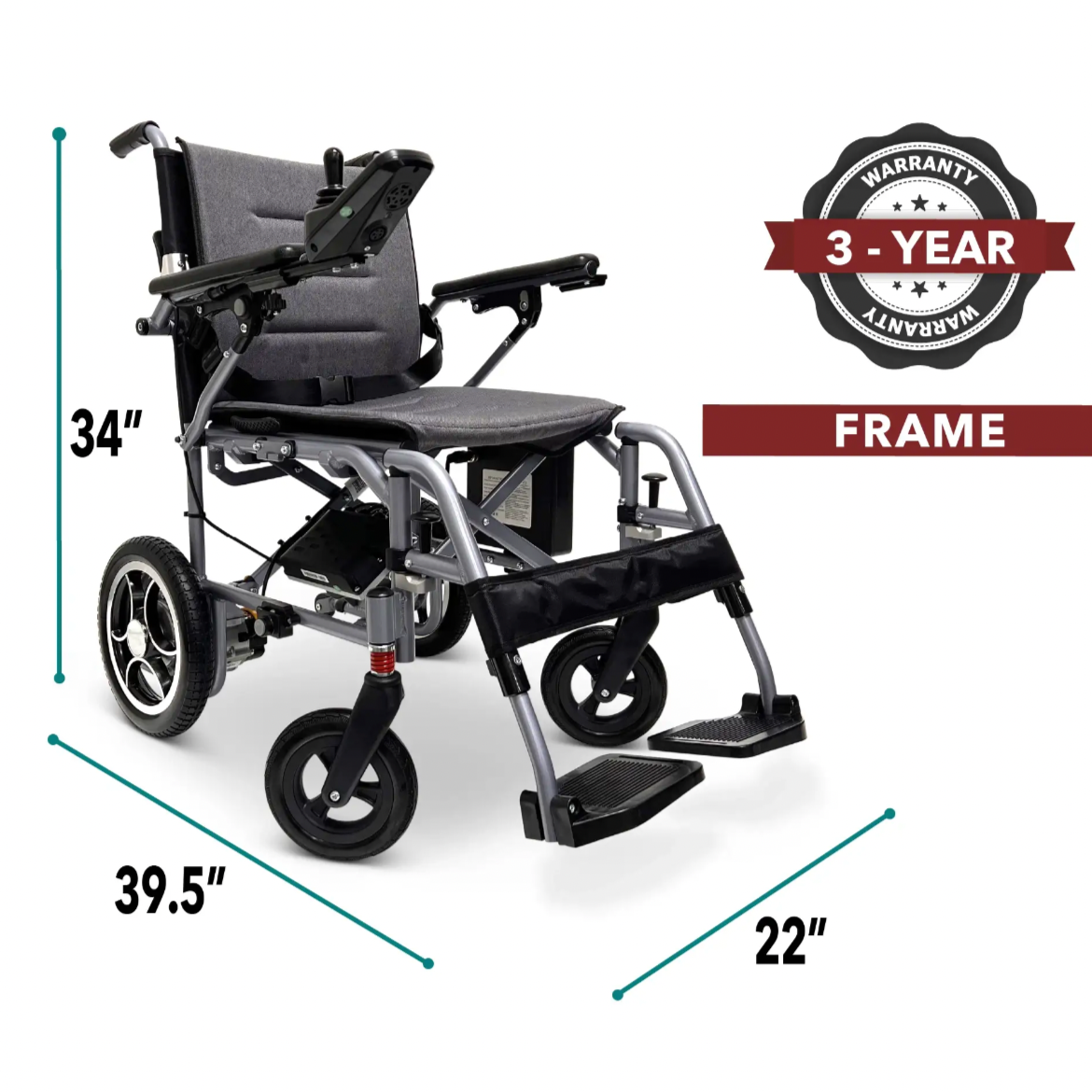 ComfyGo X-7 Super Lightweight Folding Electric Wheelchair Wheelchairs ComfyGo   