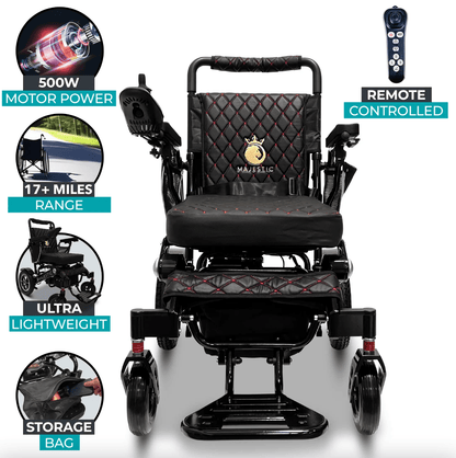 ComfyGo Majestic IQ-7000 Remote Controlled Electric Wheelchair With Optional Auto Fold Wheelchairs ComfyGo   