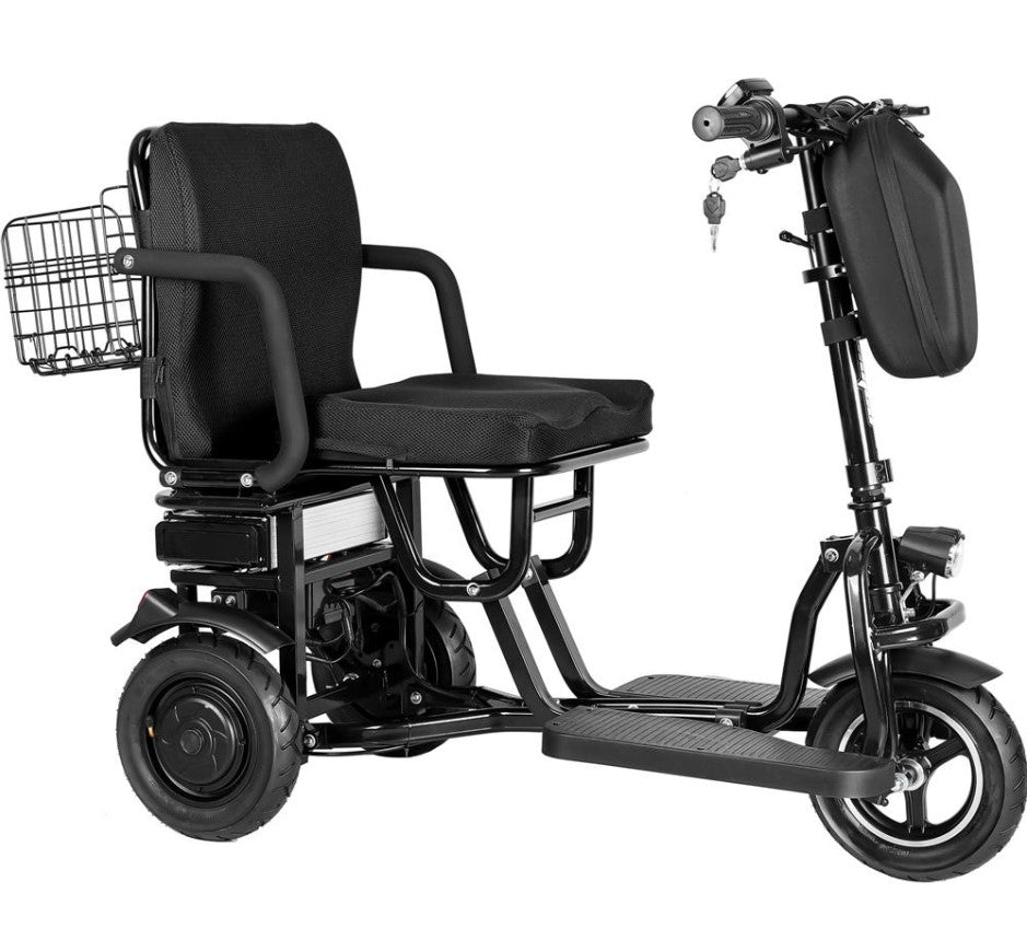 MotoTec Folding Mobility Electric Trike 48v 700w Dual Motor Lithium