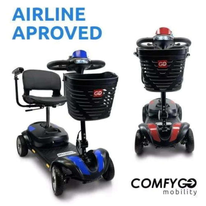 ComfyGoZ-4Ultra-LightElectricMobilityScooterAirlineApproved-ColorBlueandRed