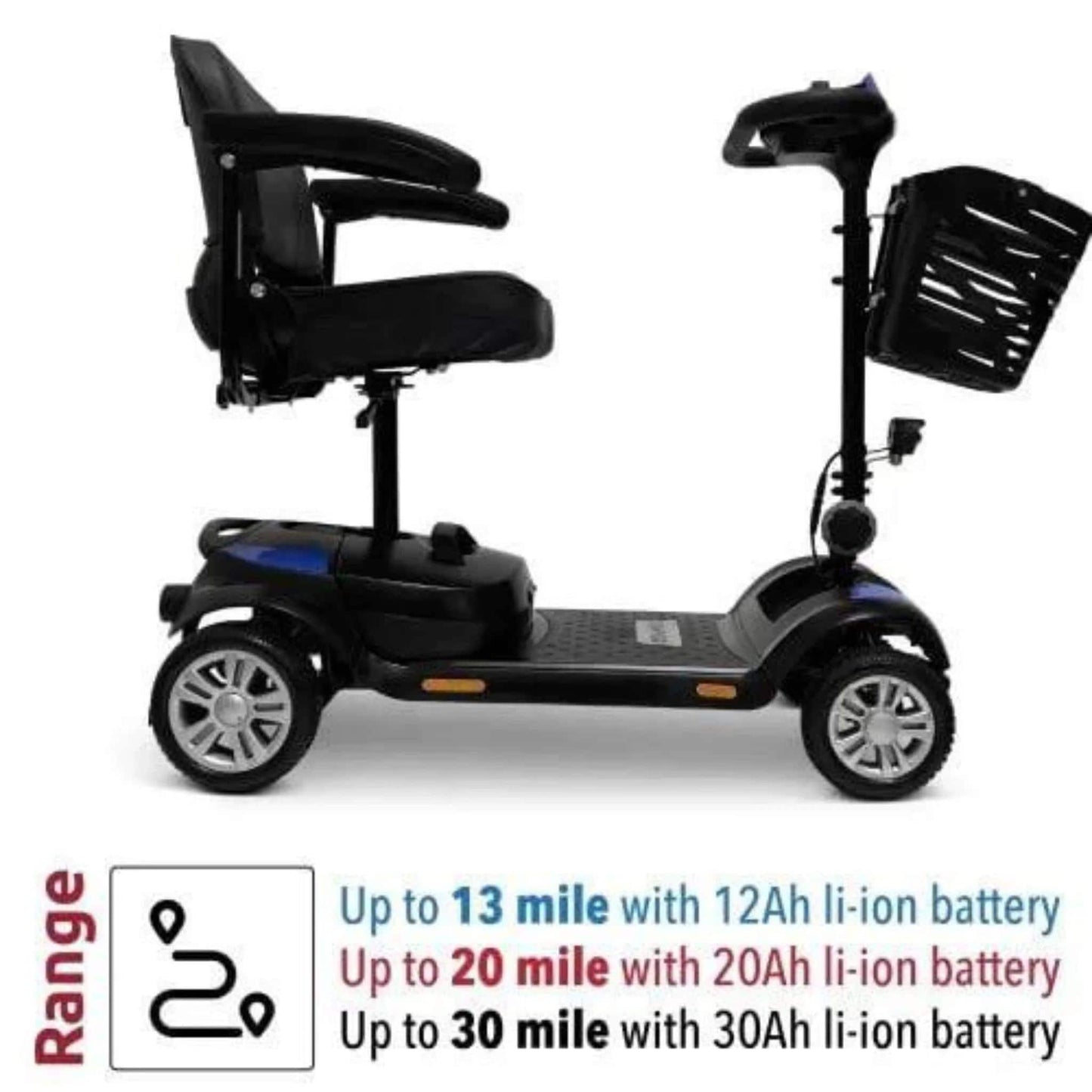 ComfyGoZ-4Ultra-LightElectricMobilityScooterRange13mileupto30mileli-ionBattery