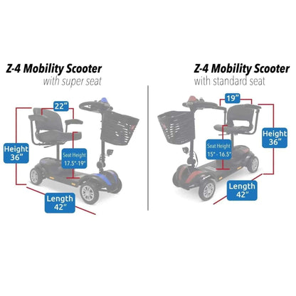 ComfyGoZ-4Ultra-LightElectricMobilityScooterSize-SuperSeatandStandardSeat