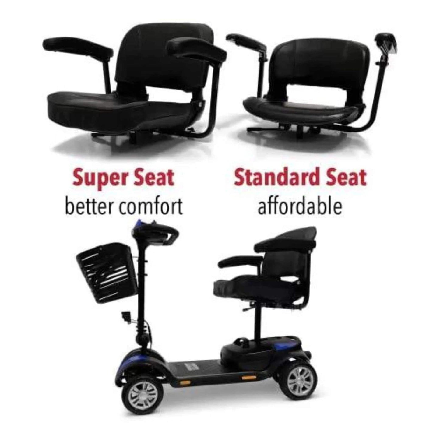 ComfyGoZ-4Ultra-LightElectricMobilityScooter-SuperSeat-StandardSeat