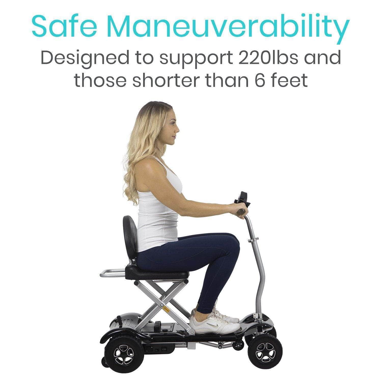 Vive Health Auto Folding Mobility Scooter MOB1030SLB Mobility Scooters Vive Health   