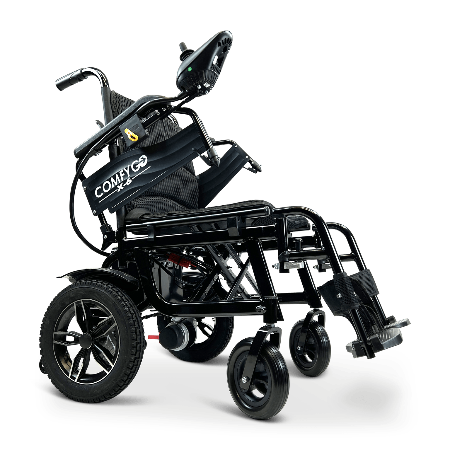 ComfyGo X-6 Lightweight Folding Electric Wheelchair Wheelchairs ComfyGo   