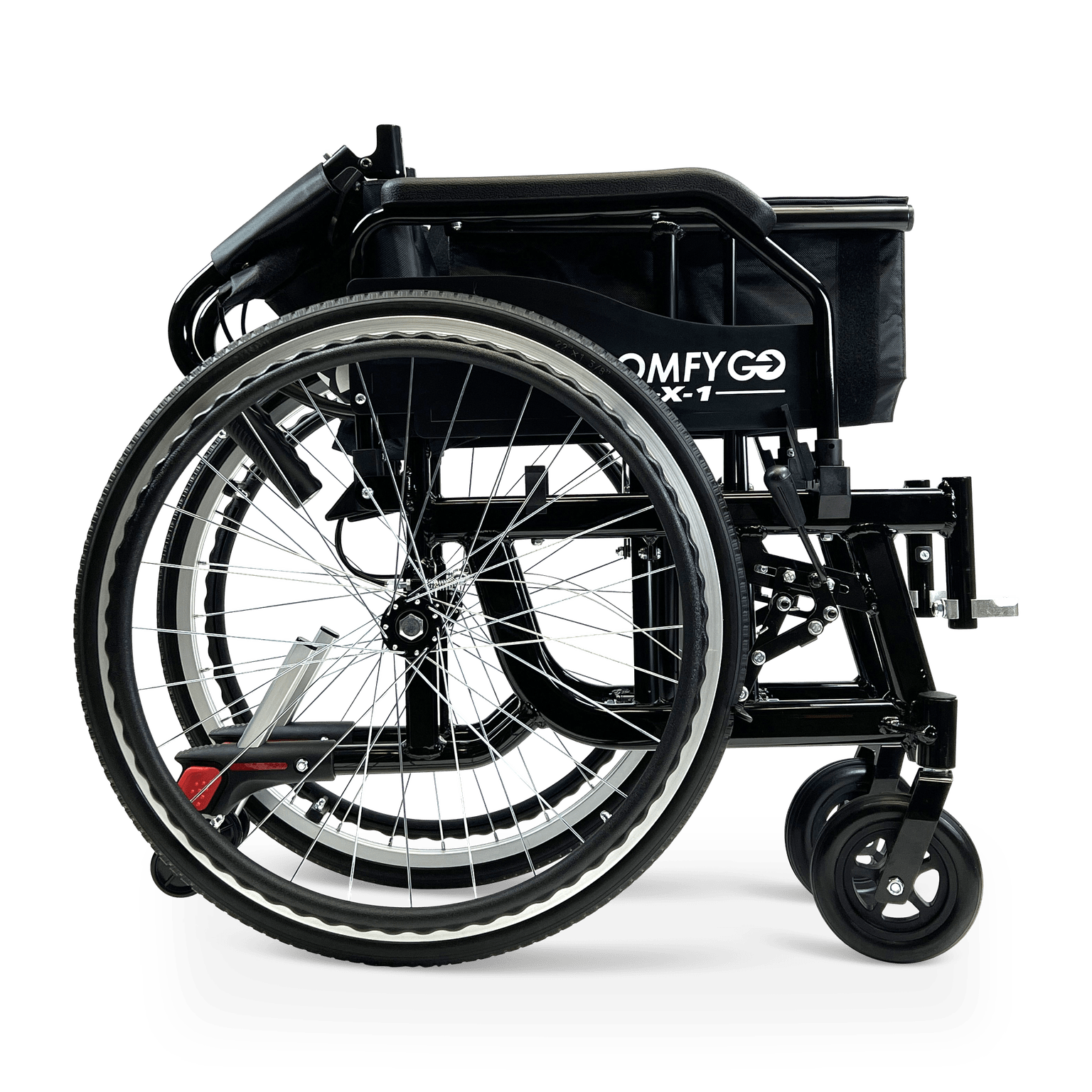 ComfyGo X-1 Manual Folding Lightweight Travel Wheelchair Wheelchairs ComfyGo   